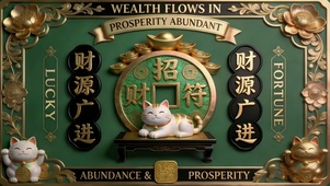 铜版雕刻招财喵