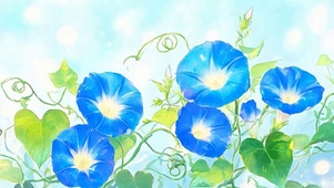 护眼小清新喇叭花
