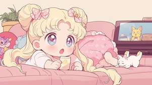 月野兔宅家日常