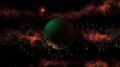 行星宇宙间 月亮