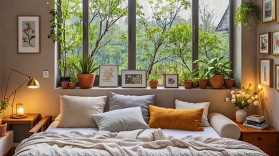 【雨景】卧室外的雨