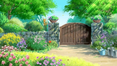 4k治愈护眼小院花园