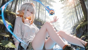 森系光影里嘉贝莉娜