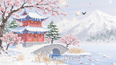 冬·雪覆琼楼冬月寒