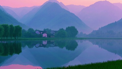 山中美景