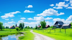 自然小屋风景