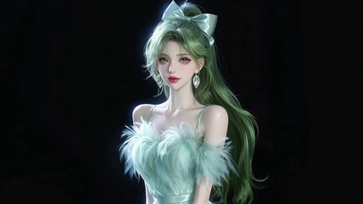 高马尾清纯美女