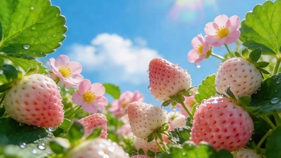 清新草莓果园