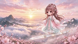 二次元御剑飞行少女
