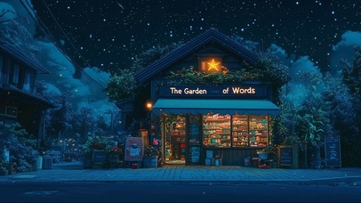 星空宁静小镇便利商店