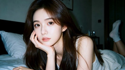 清纯18岁少女居家闺房照