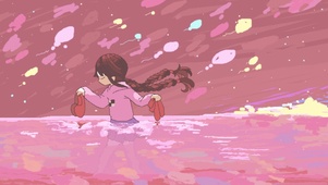 水中小女孩