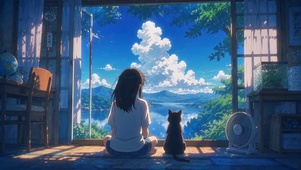 少女与猫