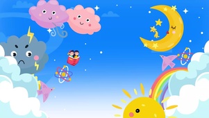 卡通儿童培训教学课程动画插图