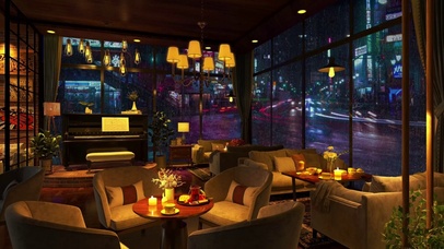 纽约街头咖啡厅