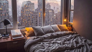 【雨景】卧室外的雨