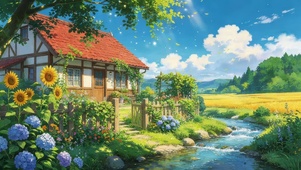治愈乡村河流