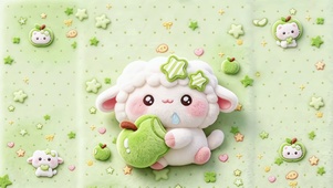 绿色星苹果羊羊