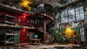 【雨景】工业风卧室