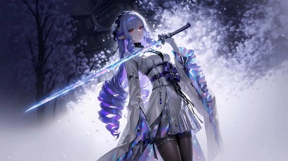 女剑士(动漫动态壁纸) - 高清动态壁纸下载 - 元气壁纸
