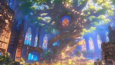 梦幻魔法古树图书馆