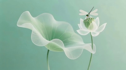 小清新荷花