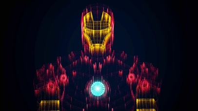 4k钢铁侠全息粒子