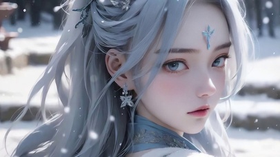 4k高清美女壁纸御姐女神 雪