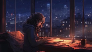 星空雨夜