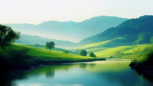 山青水绿