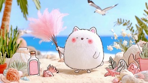 软萌团子的海滨时光