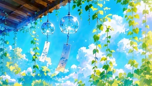 风铃遇夏空