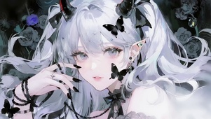 哥特黑蝶少女