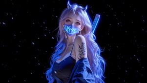 暗夜刺客粉毛少女