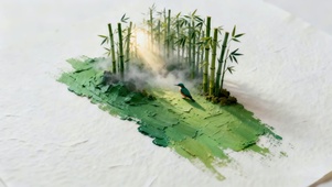 治愈清新丙烯彩绘小景