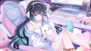 可爱电竞女孩