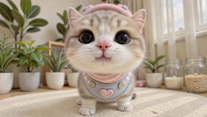 软萌可爱大眼居家猫咪