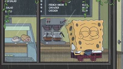 治愈雨天海绵宝宝