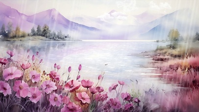 梦幻紫唯美壁纸