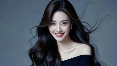 长发飘逸气质美女