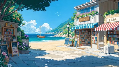 海边的商铺