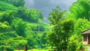 护眼绿景带鱼屏双屏