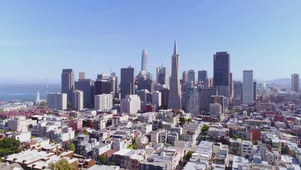 4K 高清 旧金山城市天际线