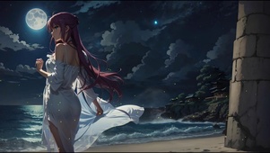 海边唯美少女