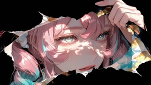 二次元光影女孩