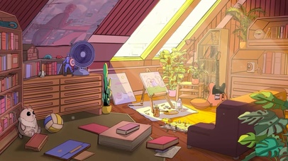 温馨的阁楼房间