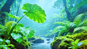 治愈森林小溪4K