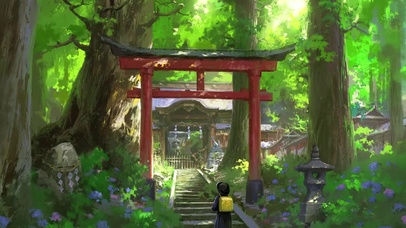 唯美治愈卡通风景