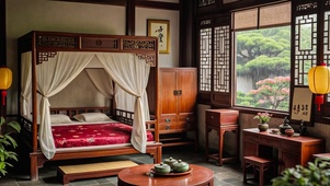 【雨景】古风中式卧房