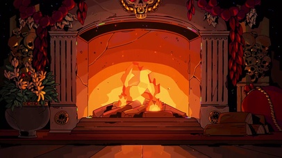 壁炉篝火